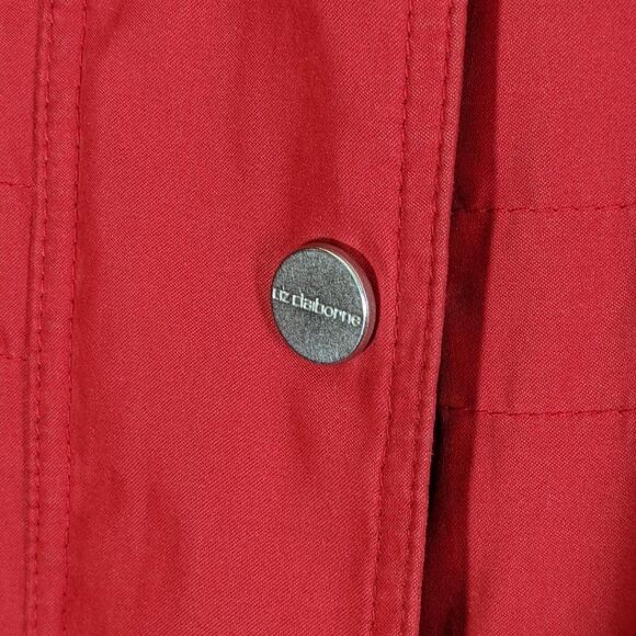 LIZ CLAIBORNE LIGHT WEIGHT HOODED JACKET - M - Picture 3 of 6